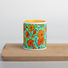 Load image into Gallery viewer, California poppies with yellow inside front