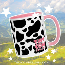 Load image into Gallery viewer, Black Cow Print Mug