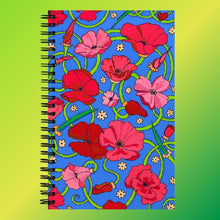 Load image into Gallery viewer, Red Poppies Spiral Notebook