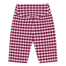 Load image into Gallery viewer, Biker Shorts - Berry Gingham
