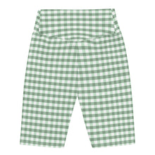 Load image into Gallery viewer, Biker Shorts - Sage Green Gingham