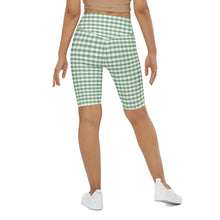 Load image into Gallery viewer, Biker Shorts - Sage Green Gingham