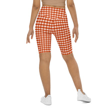 Load image into Gallery viewer, Biker Shorts - Fireside Gingham