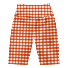 Load image into Gallery viewer, Biker Shorts - Fireside Gingham