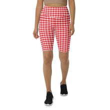 Load image into Gallery viewer, Biker Shorts - Red Gingham