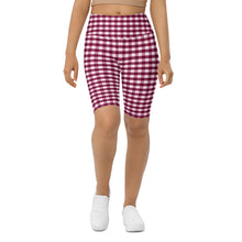 Load image into Gallery viewer, Biker Shorts - Berry Gingham