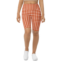 Load image into Gallery viewer, Biker Shorts - Fireside Gingham
