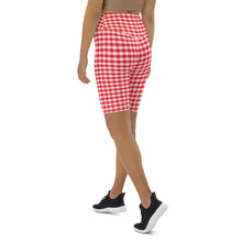 Load image into Gallery viewer, Biker Shorts - Red Gingham