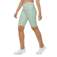 Load image into Gallery viewer, Biker Shorts - Sage Green Gingham