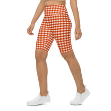 Load image into Gallery viewer, Biker Shorts - Fireside Gingham