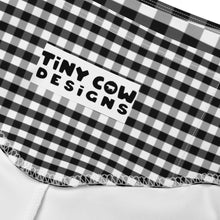 Load image into Gallery viewer, Biker Shorts - Black Gingham
