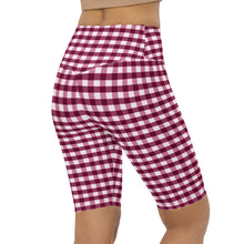 Load image into Gallery viewer, Biker Shorts - Berry Gingham