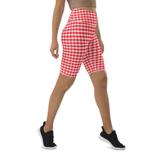 Load image into Gallery viewer, Biker Shorts - Red Gingham