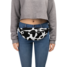 Load image into Gallery viewer, "Moo Merch" Fanny Pack - Black Cow Print