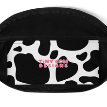 Load image into Gallery viewer, "Moo Merch" Fanny Pack - Black Cow Print