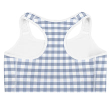 Load image into Gallery viewer, Sports Bra - Foggy Gingham