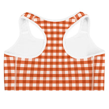 Load image into Gallery viewer, Sports Bra - Fireside Gingham