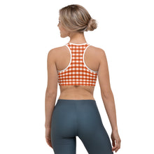 Load image into Gallery viewer, Sports Bra - Fireside Gingham