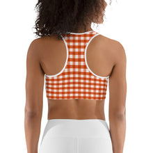 Load image into Gallery viewer, Sports Bra - Fireside Gingham