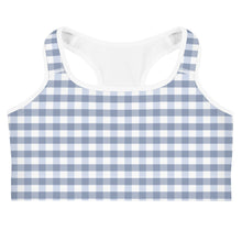 Load image into Gallery viewer, Sports Bra - Foggy Gingham