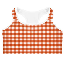 Load image into Gallery viewer, Sports Bra - Fireside Gingham