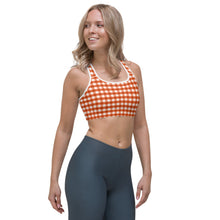 Load image into Gallery viewer, Sports Bra - Fireside Gingham