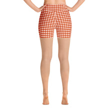 Load image into Gallery viewer, Yoga Shorts - Fireside Gingham