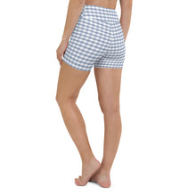 Load image into Gallery viewer, Yoga Shorts - Foggy Gingham