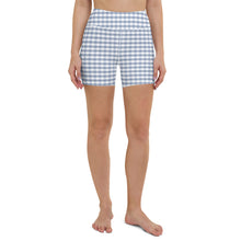 Load image into Gallery viewer, Yoga Shorts - Foggy Gingham