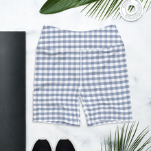 Load image into Gallery viewer, Yoga Shorts - Foggy Gingham
