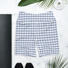 Load image into Gallery viewer, Yoga Shorts - Foggy Gingham
