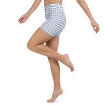 Load image into Gallery viewer, Yoga Shorts - Foggy Gingham