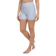 Load image into Gallery viewer, Yoga Shorts - Foggy Gingham