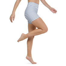 Load image into Gallery viewer, Yoga Shorts - Foggy Gingham

