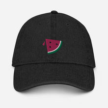 Load image into Gallery viewer, "Watermelon" Embroidered Denim Hat