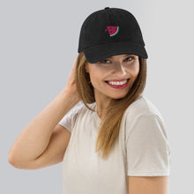 Load image into Gallery viewer, &quot;Watermelon&quot; Embroidered Denim Hat
