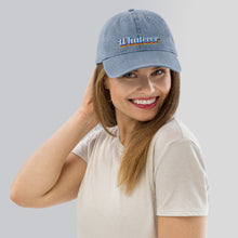 Load image into Gallery viewer, "Whatever" Denim Embroidered Hat