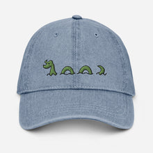Load image into Gallery viewer, &quot;Sea Monster&quot; Embroidered Denim Hat
