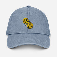 Load image into Gallery viewer, &quot;Melting&quot; Embroidered Denim Hat

