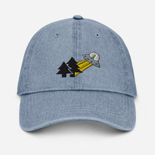 Load image into Gallery viewer, &quot;Abduction&quot; Embroidered Denim Hat
