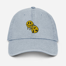Load image into Gallery viewer, "Melting" Embroidered Denim Hat