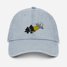 Load image into Gallery viewer, &quot;Abduction&quot; Embroidered Denim Hat
