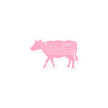 Load image into Gallery viewer, "Moo Merch" Cow Sticker - Light Pink