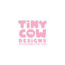 Load image into Gallery viewer, "Moo Merch" Logo Sticker - Light Pink