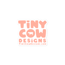 Load image into Gallery viewer, "Moo Merch" Logo Sticker - Peach
