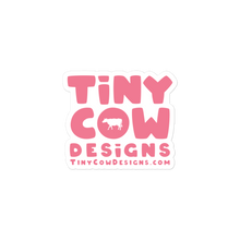 Load image into Gallery viewer, "Moo Merch" Logo Sticker - Dark Pink