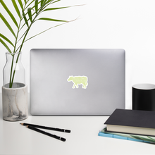 Load image into Gallery viewer, "Moo Merch" Cow Sticker - Green
