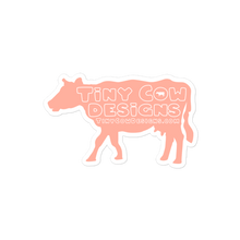 Load image into Gallery viewer, "Moo Merch" Cow Sticker - Peach