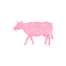 Load image into Gallery viewer, "Moo Merch" Cow Sticker - Light Pink