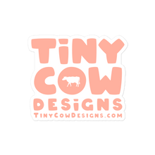 Load image into Gallery viewer, "Moo Merch" Logo Sticker - Peach